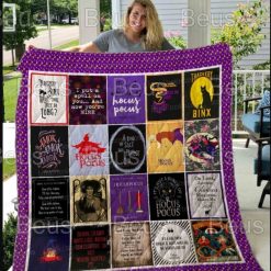 Halloween Hocus Pocus Loves Quilt Blanket