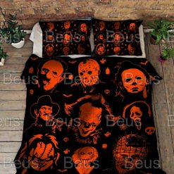 Halloween Horror Movie Characters Bedding Set