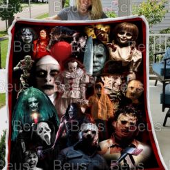 Halloween Horror Scary Fleece Blanket Horror Movie Gifts