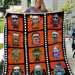 Halloween Horror Scary Movie Character Blanket Gift, Gifts For Him, Gifts For Her