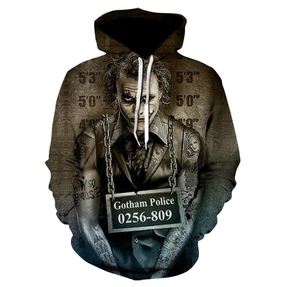 Halloween Joker Horror 3D AOP Unisex Hoodie