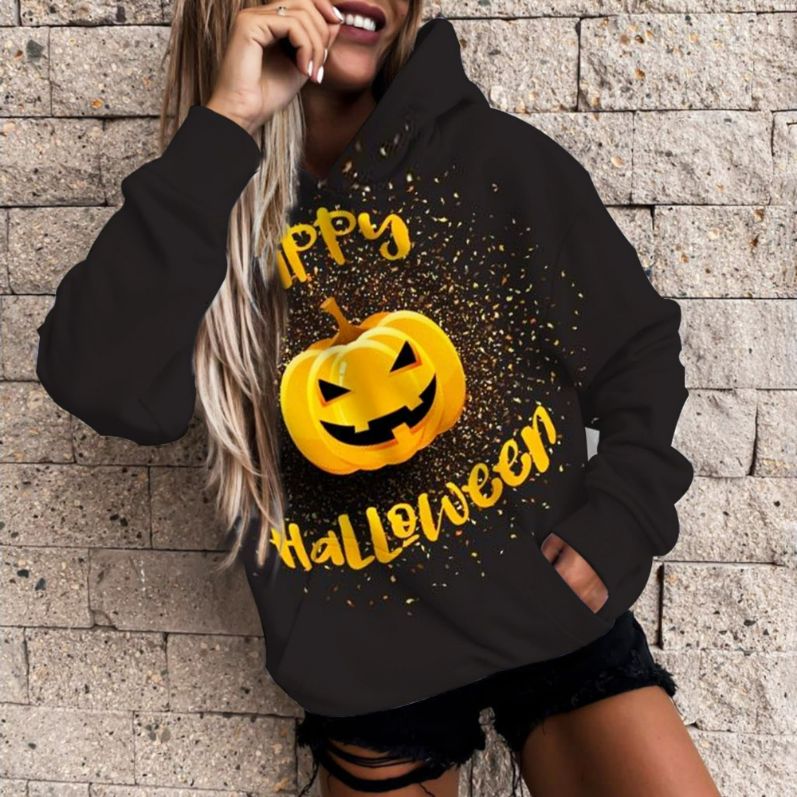 Halloween Pumpkin 3D Print Casual Hoodie