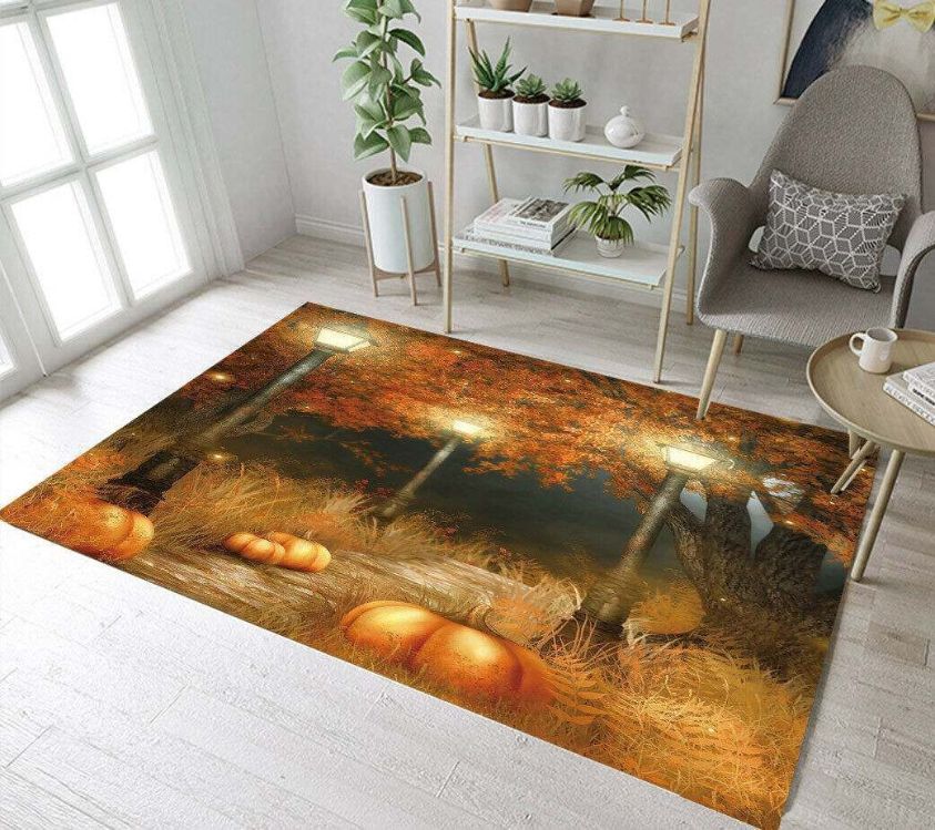 Halloween Pumpkin Rug Carpet - Teeruto