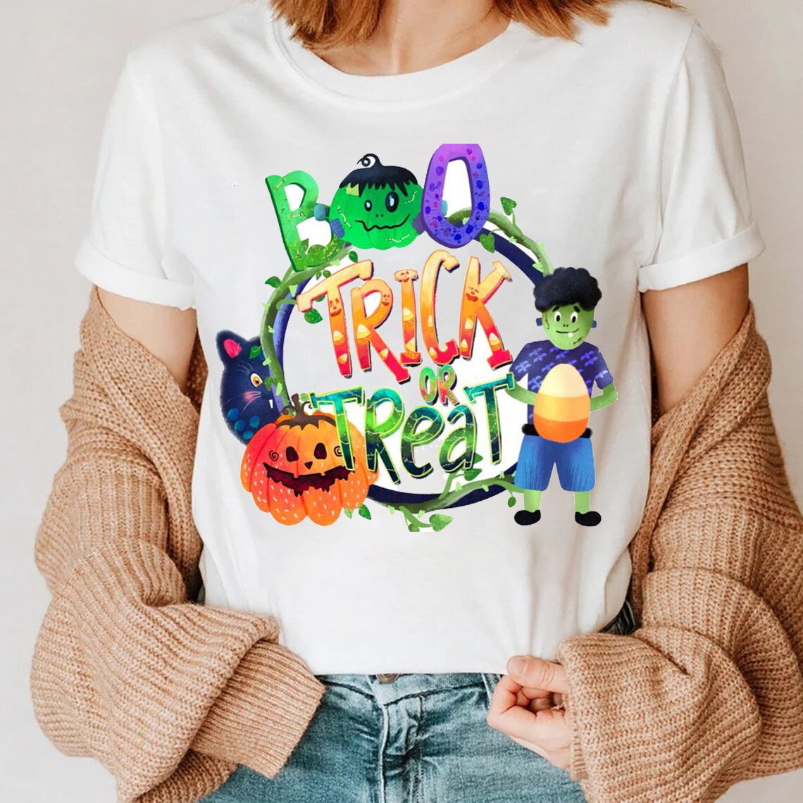 Halloween Trick Or Treat Festival Tee Pumpkin Shirt