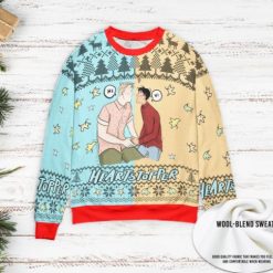 Heartstopper Lgbtq Pride Ugly Wool Knitted Xmas Matching Sweater