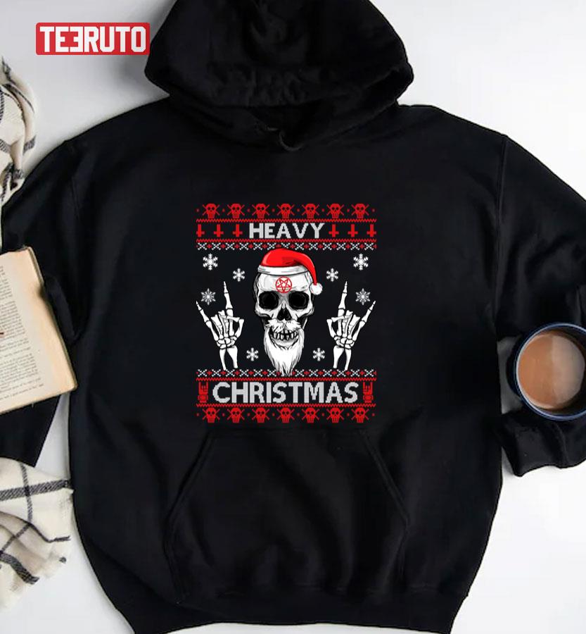 Heavy Christmas Ugly Xmas Heavy Death Metal Rocker Unisex Sweatshirt