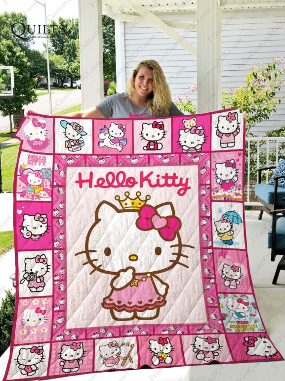 Hello Kitty Cotton Comforter Bedding Sets Queen Home Ptinted