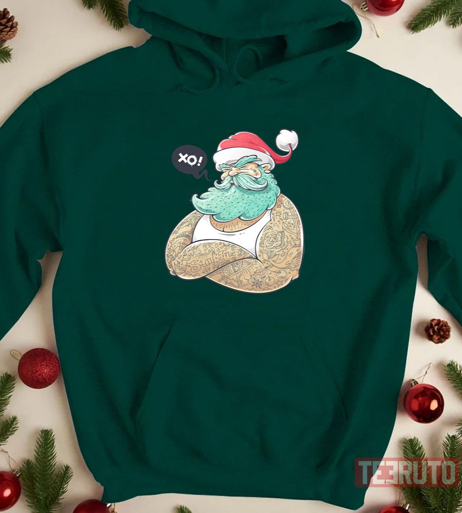 Hipsta Claus XO Santa Merry Christmas Unisex Sweatshirt