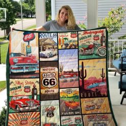 Historic Route History Quilt Blanket