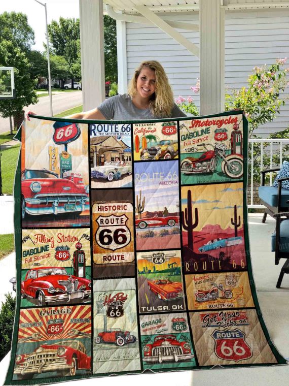 Historic Route History Quilt Blanket Teeruto