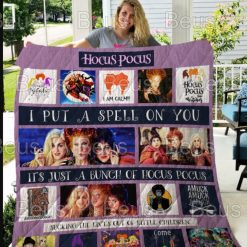 Hocus Pocus Decor Halloween Quilt Blanket