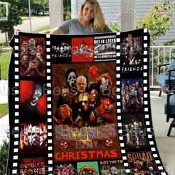 Horror Movie Characters Quilt Halloween Characters Quilt Blanket