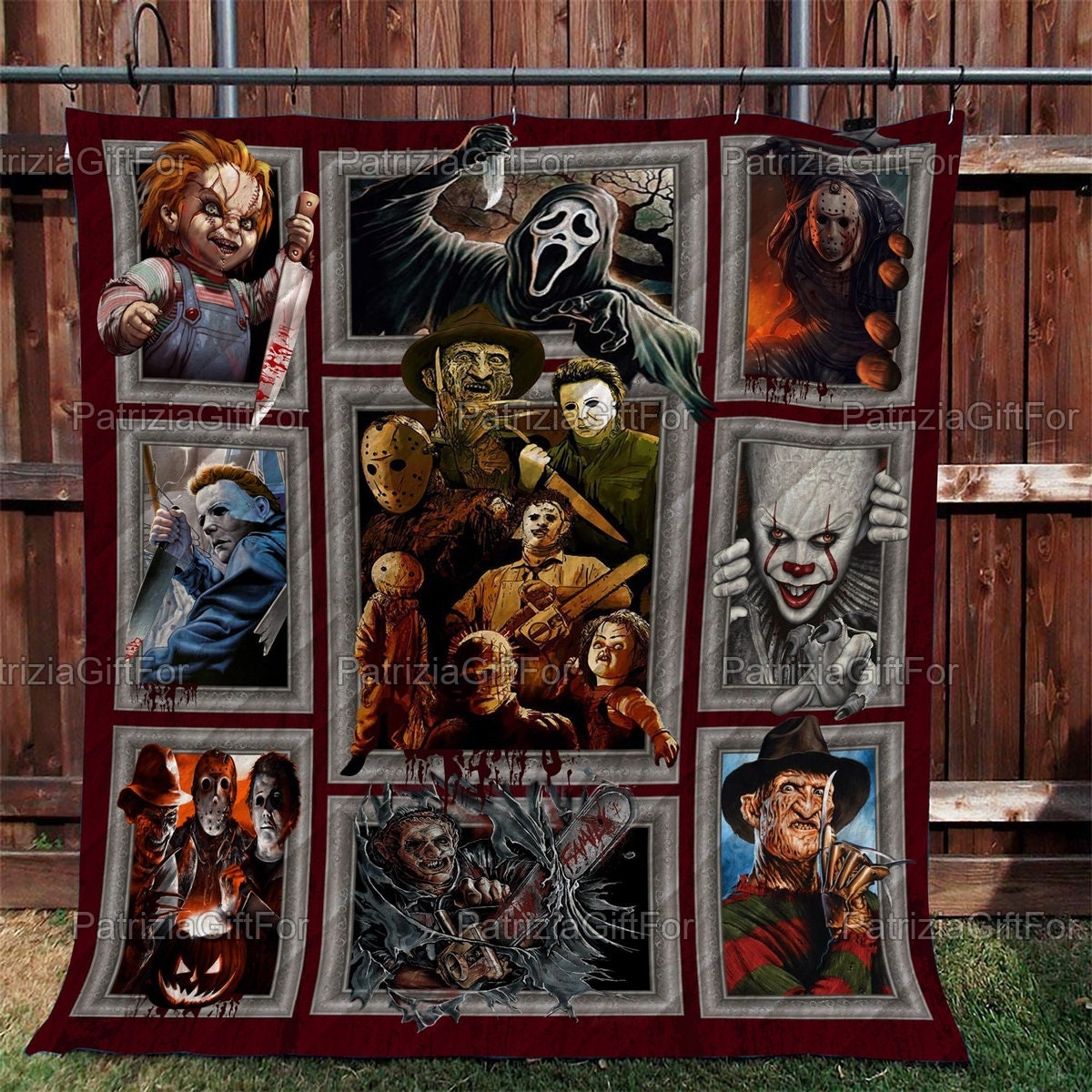 Horror Movie Quilt 3d Halloween Blanket