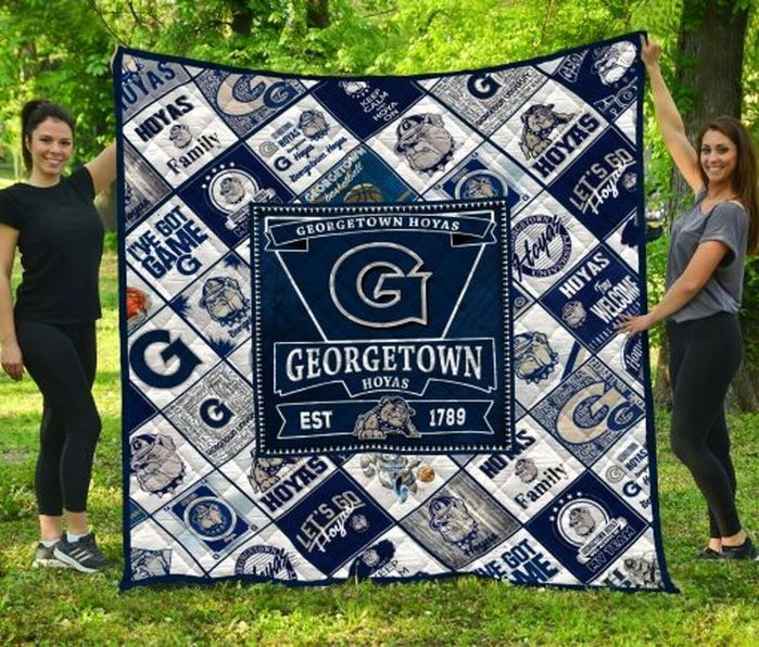 Hoyas Hoyas Ncaa Collection Collected Quilt Blanket Teeruto