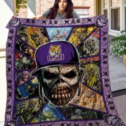 Iron Maiden Ncaa Lsu Tigers Collected Love Quilt Blanket