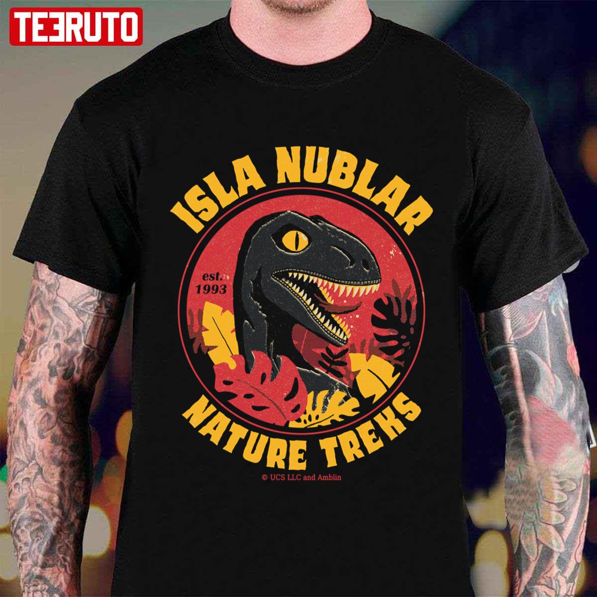 Isla Nublar Nature Treks EST 1993 Jurassic Park Vintage Unisex T-shirt