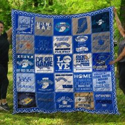 ISU Ncaa Indiana State Sycamores Collection Collected Quilt Blanket