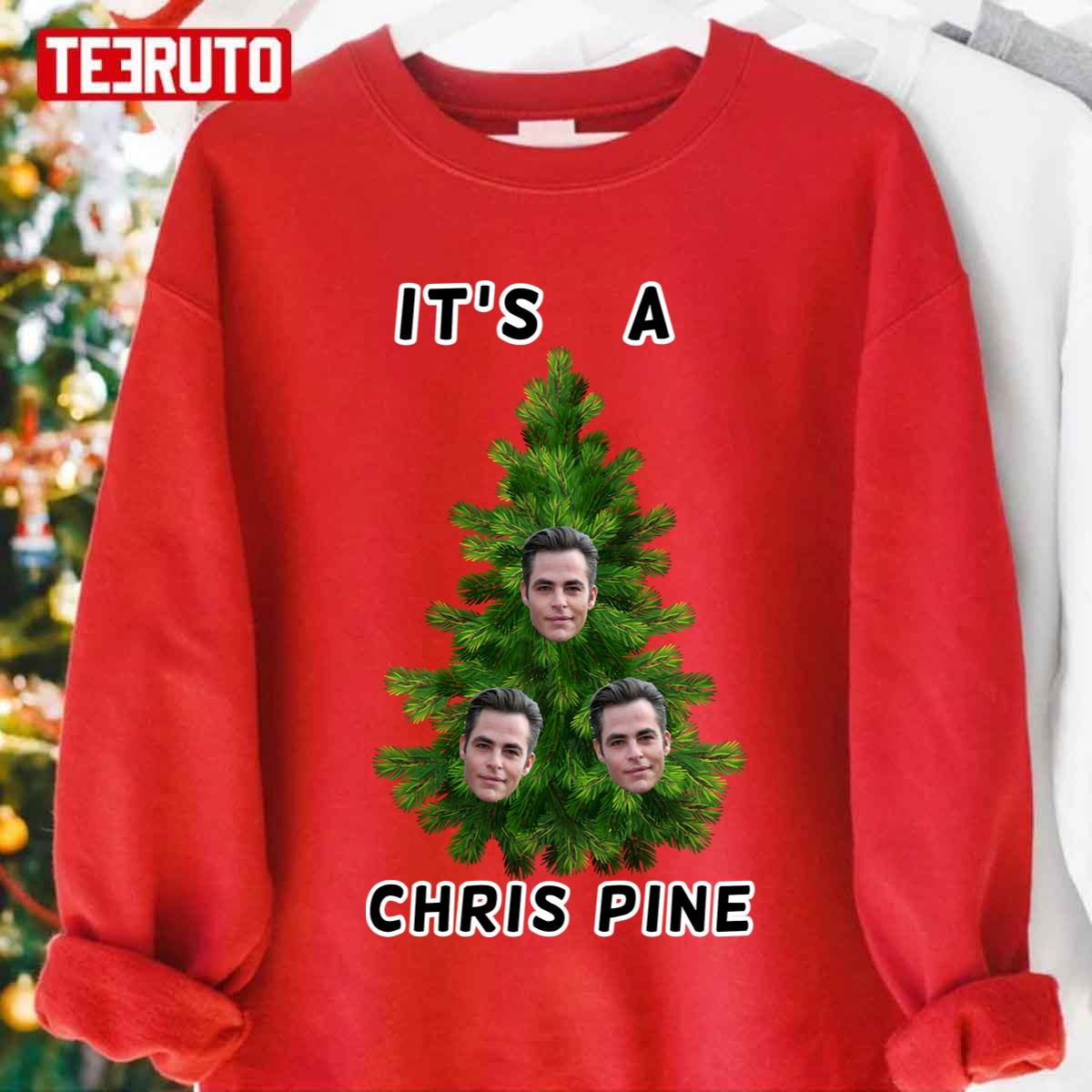 It’s A Chris Pine Christmas Tree Unisex Sweatshirt