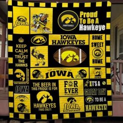 It’s A Great Day To Be A Hawkeye Ncaa Iowa Hawkeyes Collected Quilt Blanket