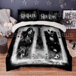 Jack Skellington And Sally Bedding Set Jack And Sally Couple Nightmare Before Christmas Bedding