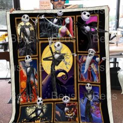 Jack Skellington Movie The Nightmare Before Christmas Horror Movie Quilt