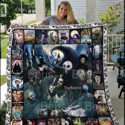 Jack Skellington Nightmare Before Christmas Halloween Decor Home Quilt Banket