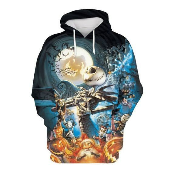 Jack Skellington The Nightmare Halloween Before Christmas 3D Hoodie