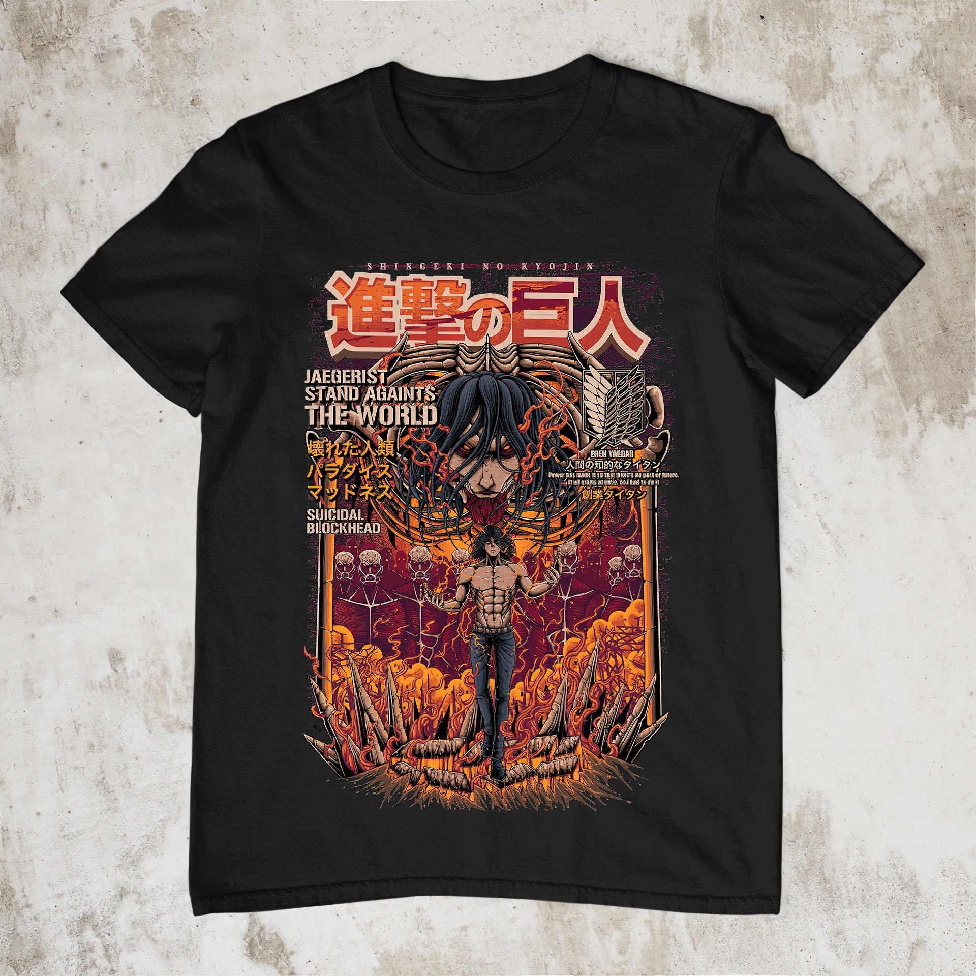 Jaegerist Stand Against The World Vintage 90s Eren Yeager Founding ...