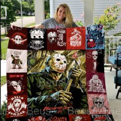 Jason Voorhees Scary Movie Halloween Friday The 13th Quilt