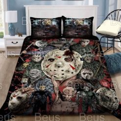 Jason Voorhees Scary Movies Bedding Set For Halloween