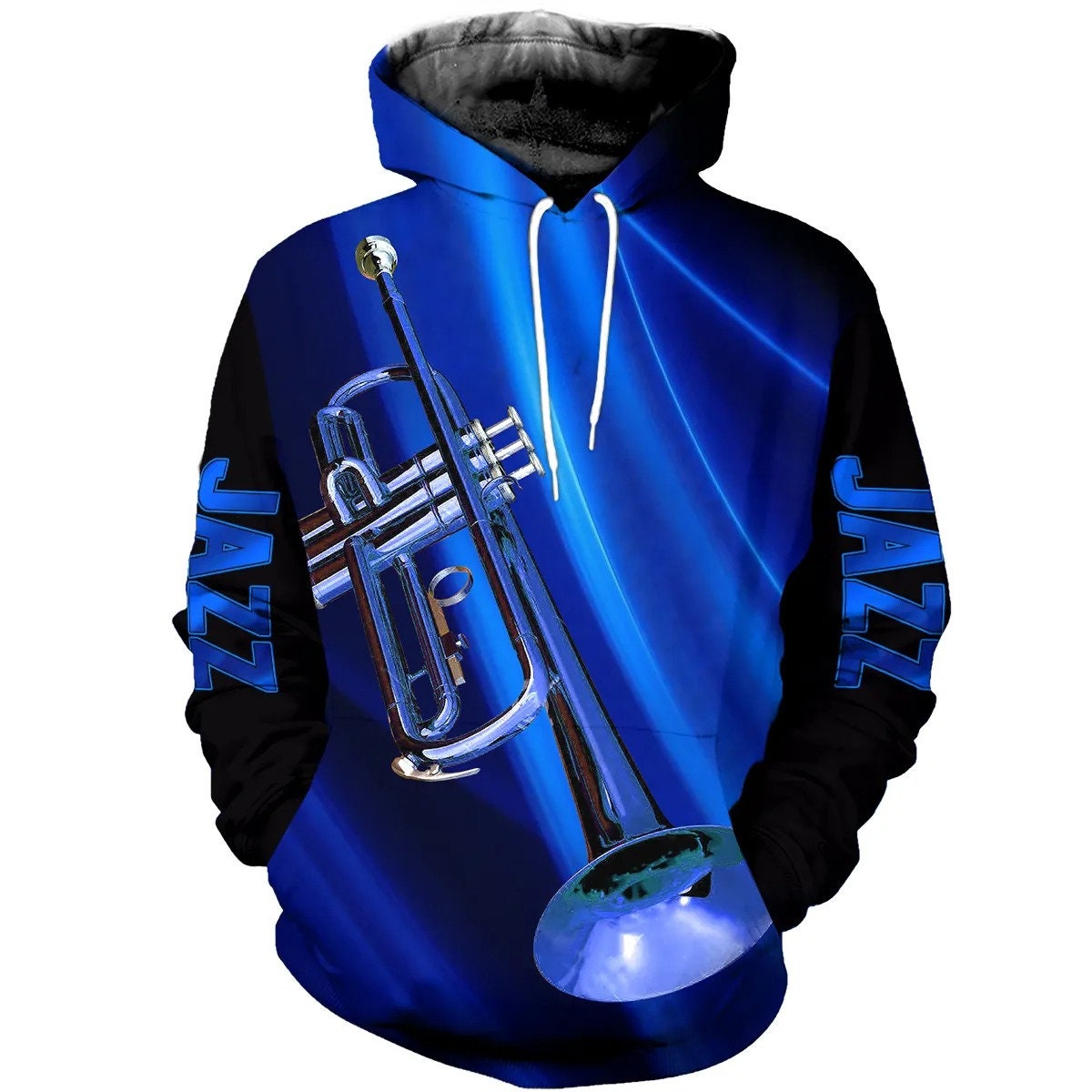 Jazz Trumpet 3D All Over Printed AOP Unisex Hoodie