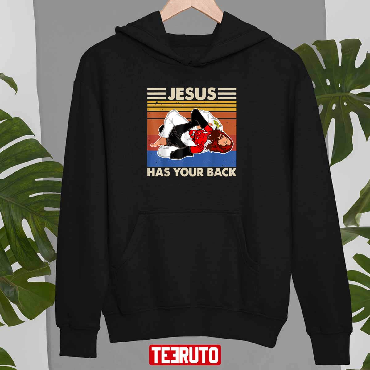 Jesus Has Your Back MMA Brazilian Jiu Jitsu Vintage Unisex T-shirt