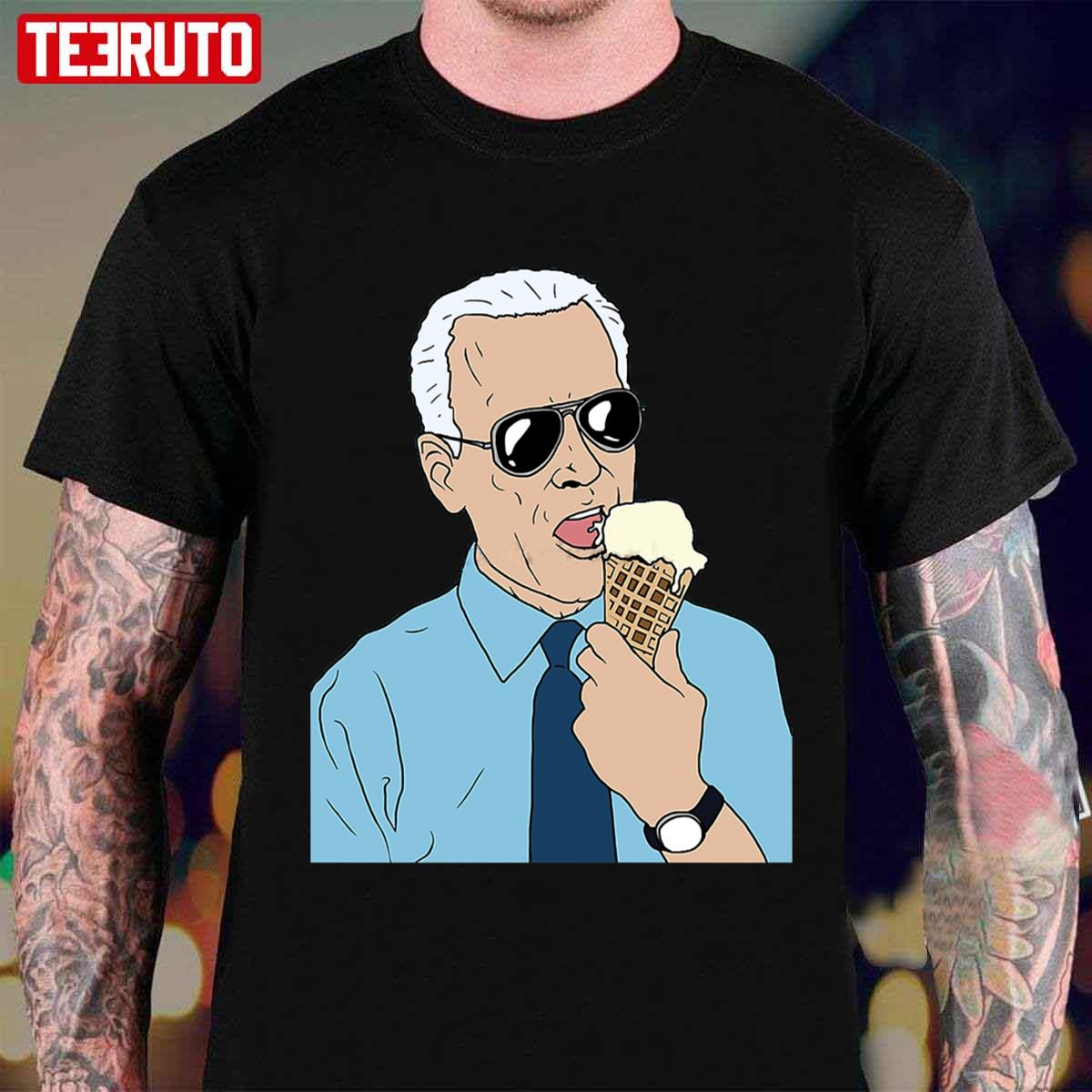 Joe Biden Ice Cream Fanart Unisex T-shirt