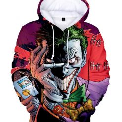 Joker 3D Joker Style Funny Tee AOP Unisex Hoodie