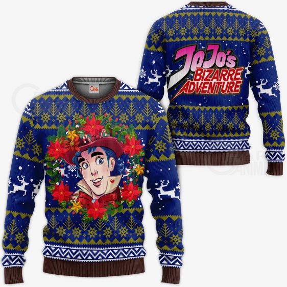 Jonathan Joestar Ugly Christmas Jojo’s Bizarre Adventure Anime Knitted Sweater