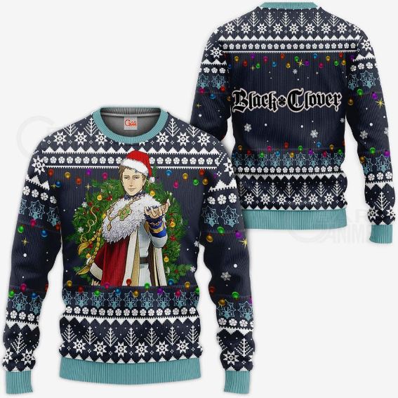 Julius Novachrono Ugly Christmas Black Clover Anime Knitted Sweater ...