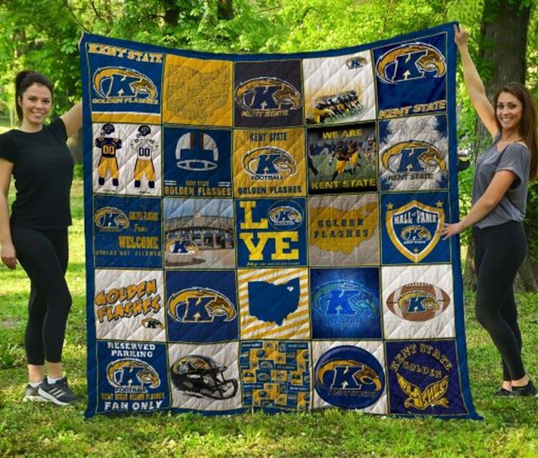 Kent State Golden Flashes Ncaa Collection Collected Quilt Blanket - Teeruto