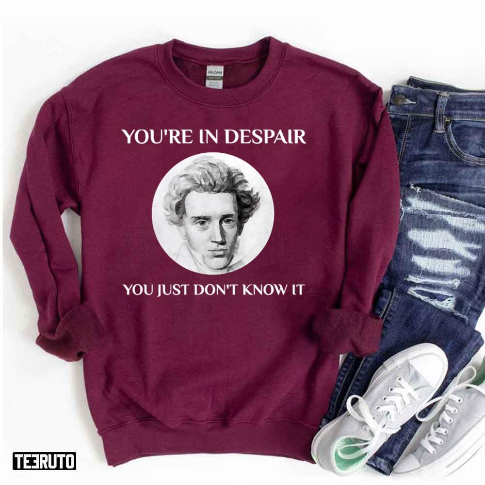 Kierkegaard Philosophy Teacher Student Major Philosopher Existentialism Unisex T-Shirt