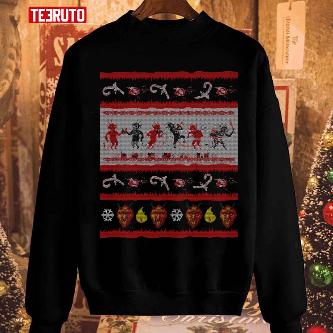 Krampus Christmas The Christmas Devil Party Krampus Ugly Style Unisex Sweatshirt