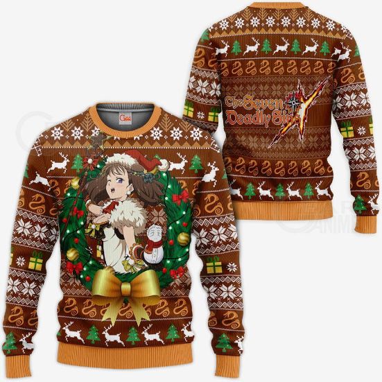 Lady Diane Ugly Christmas Seven Deadly Sins Xmas Knitted Sweater