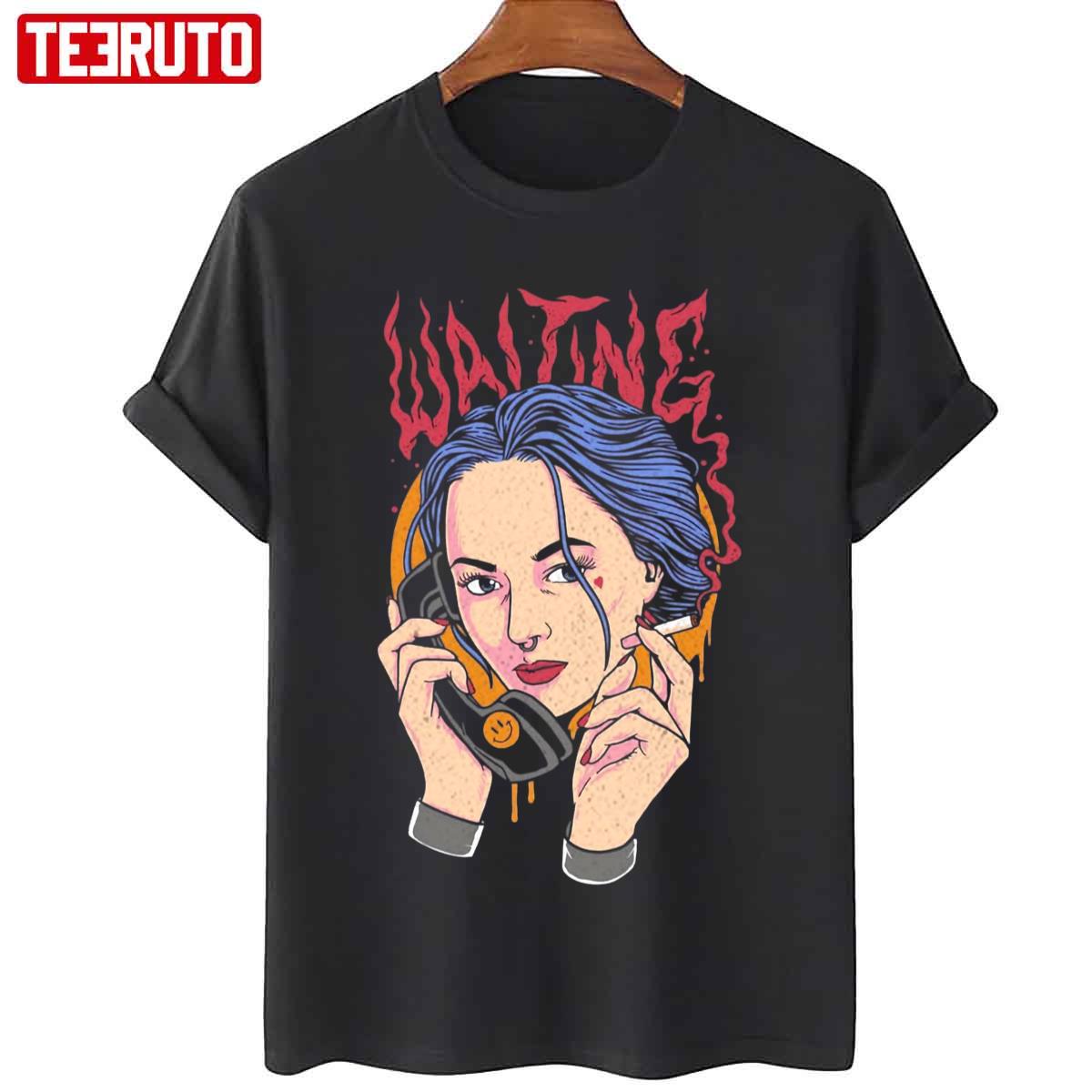 Just Waiting For Halloween, Funny Halloween Sweatshirt, Halloween Skull