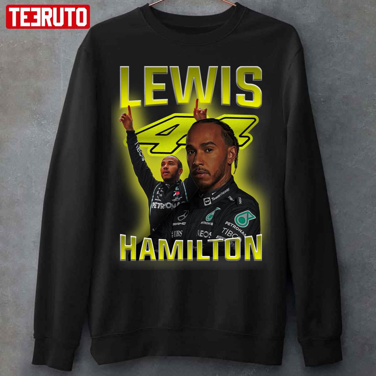 Lewis Hamilton 44 Formula 1 Bootleg 90s Unisex T-Shirt
