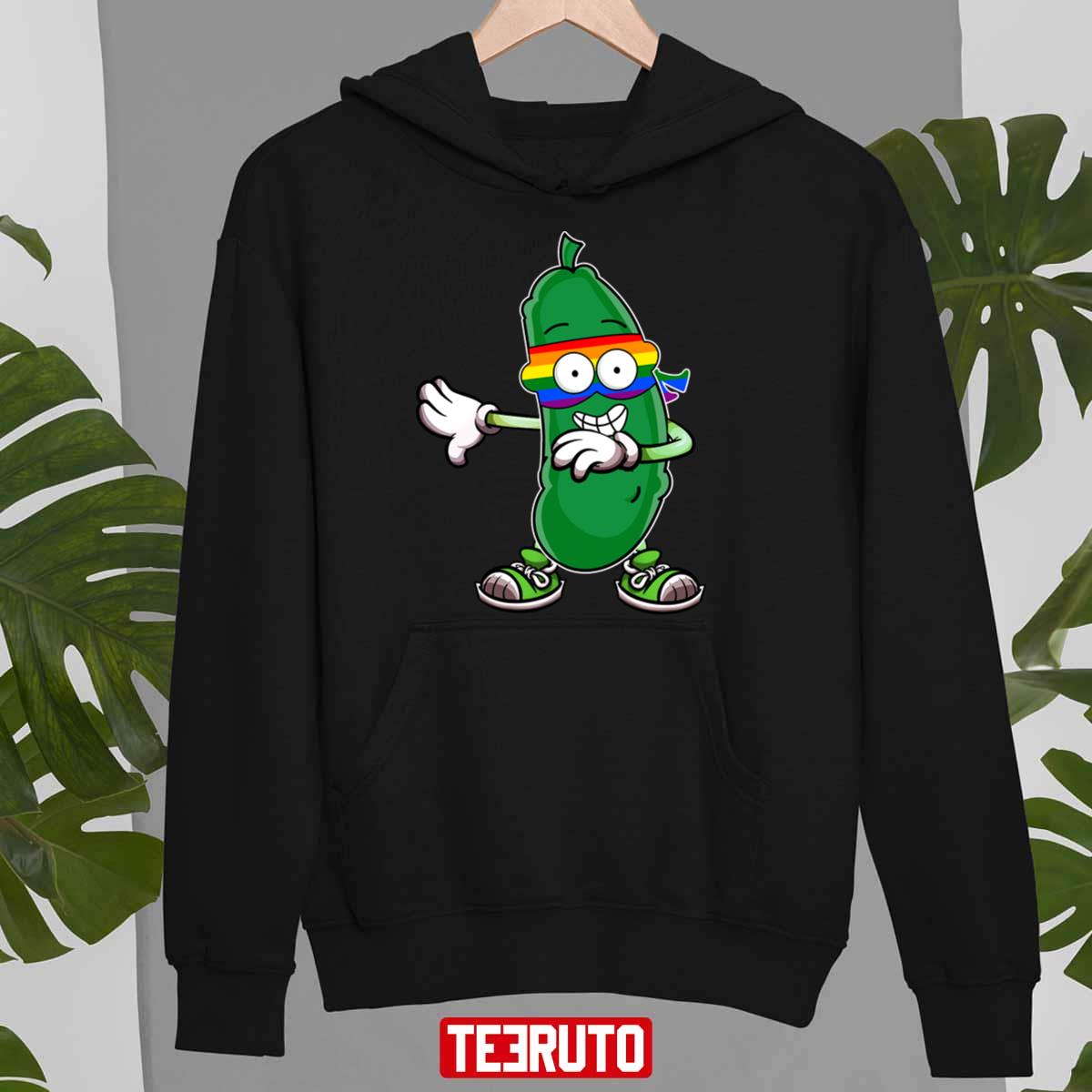 Lgbt Pickle Dabbing Cucumber Funny Rainbow Gay Pride Unisex Sweatshirt