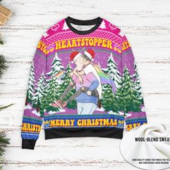 LGBTQ Nick and Charlie Heartstopper Leaves 2022 Ugly Knitted Xmas Sweater