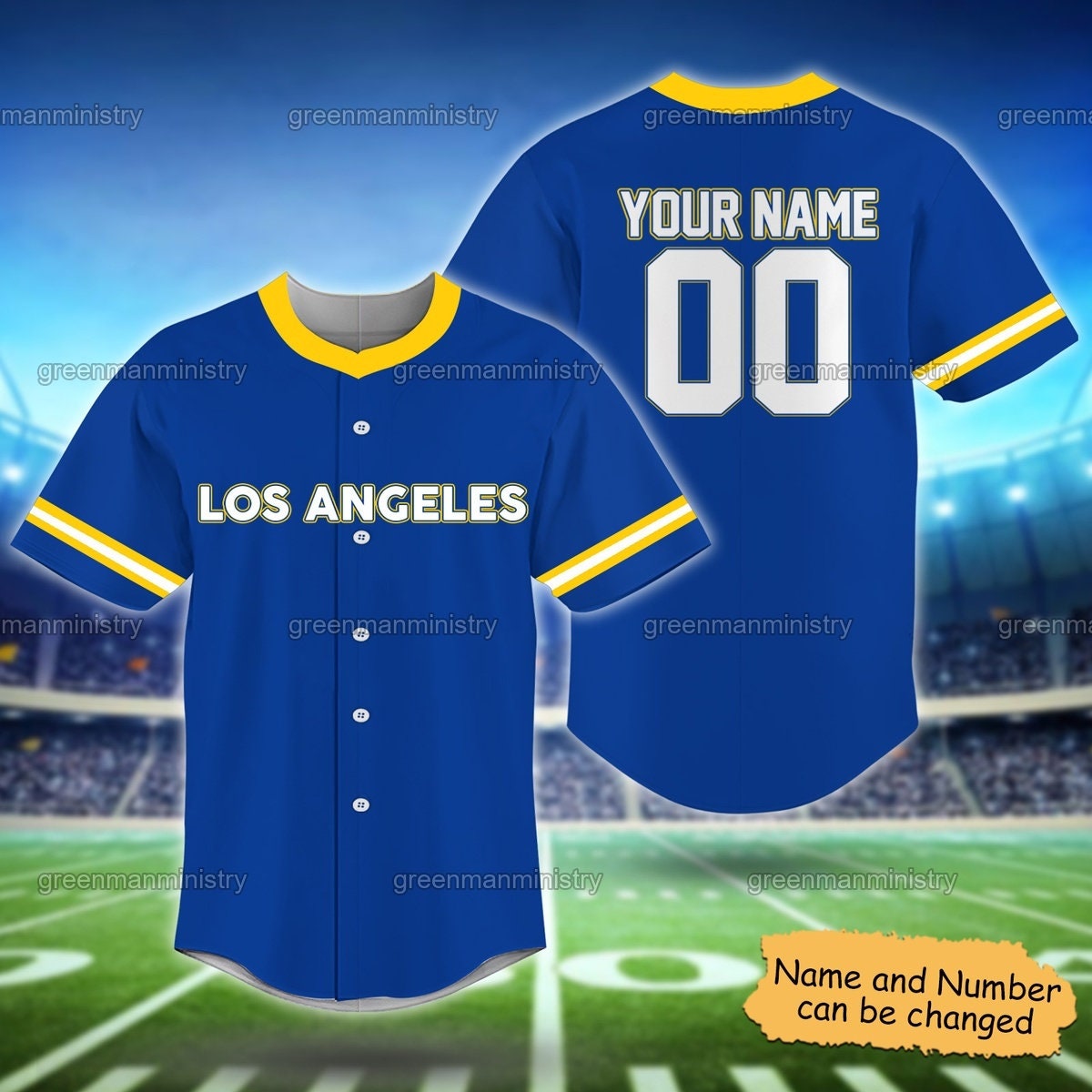 Los Angeles Baseball Jersey Custom Name And Number Baseball Jersey Shirt