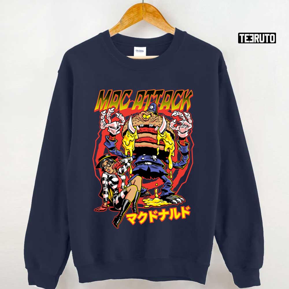 Mac Attack Japanese Horror Halloween Unisex T-shirt