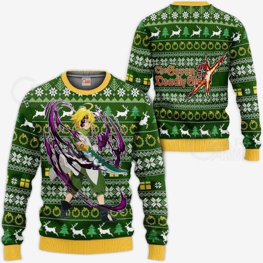 Meliodas Devil Ugly Christmas Seven Deadly Sins Xmas Knitted Sweater