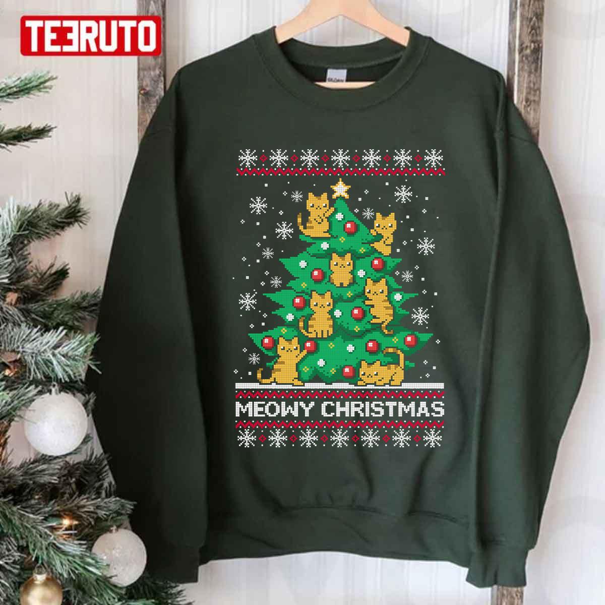 Meowy Christmas Ugly Unisex Sweatshirt