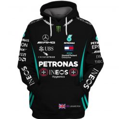 Mercedes-AMG 3D Petronas Racing Team Mercedes Team AOP Unisex Hoodie