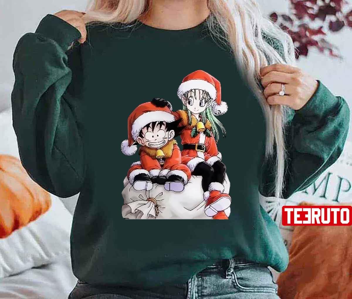 Merry Christmas Dragon Ball Anime Goku Balmu Unisex T-shirt